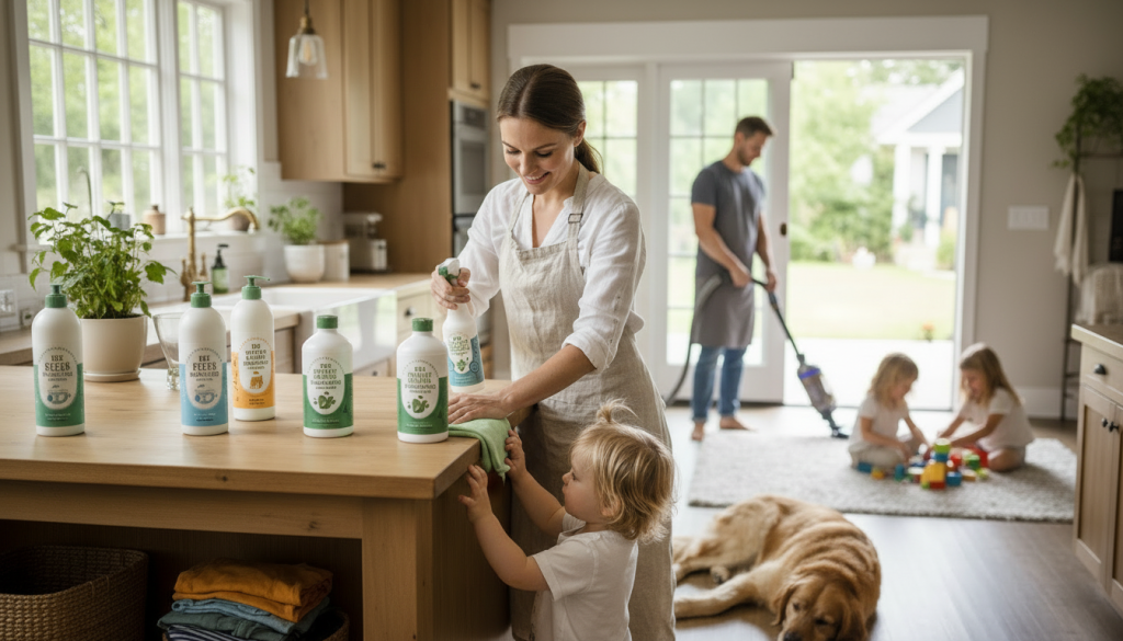 Busy Families using EcoFriendly Products