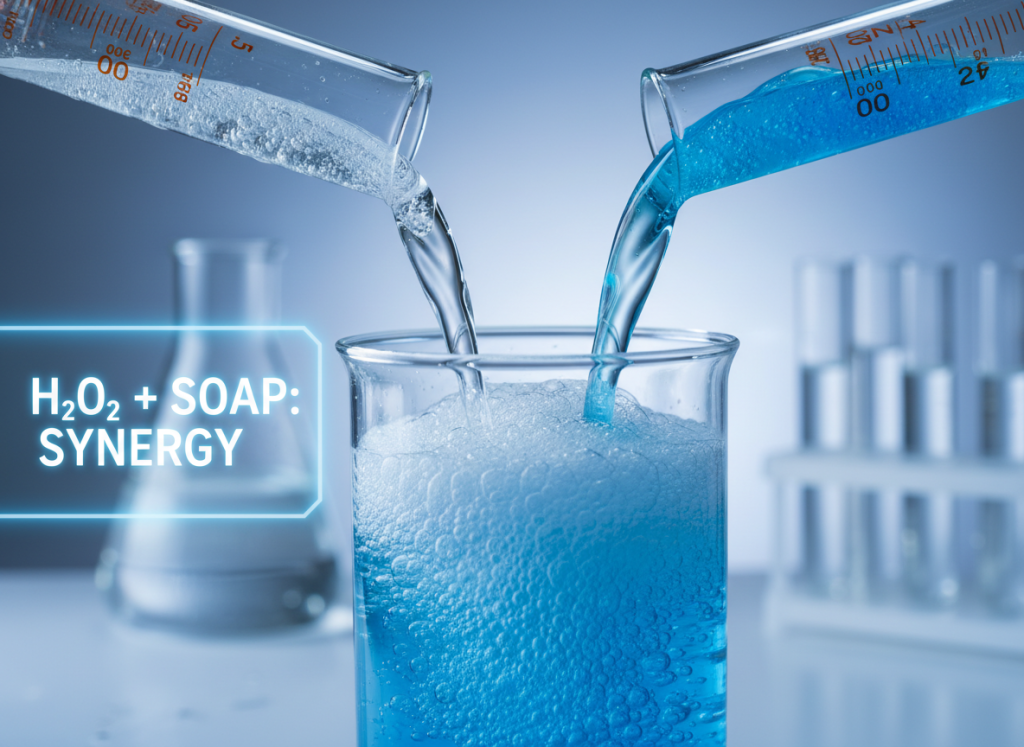 Hydrogen Peroxide and Soap Team Up For Eco-Friendly Cleaning
