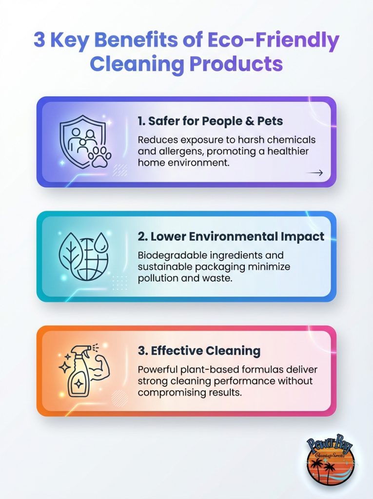 3 Key Benefits of Eco-Friendly Cleaning Products